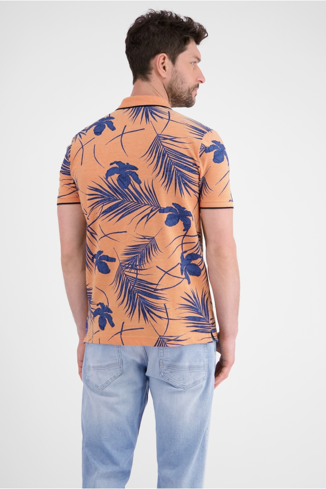 MODIEUS POLOSHIRT MET ZOMERS PATROON 2563265 918 PALE PAPAYA